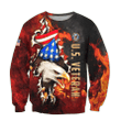 US Veteran - Eagle And The Solider 3D All Over Printed Unisex Sweatshirt MH24082201- VET