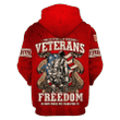 US Veteran - Freedom Is Not Free - Polo With Pocket