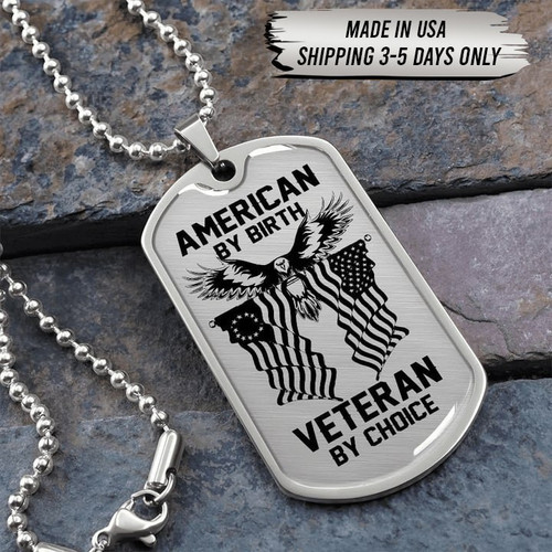 Military dog tag - American by birth TVNN050903