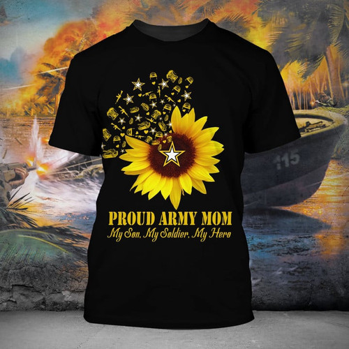 Premium Proud US Army Mom T-Shirt PVC25030101