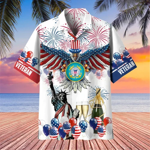 Independence Day Is Coming US Military US Coast Guard Veteran Hawaii Shirt PVC06060205