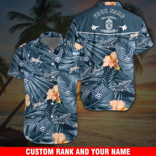 Air Force Military Hawaii Shirt Custom Your Name And Rank NPVC02061010