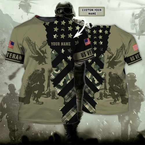 Custom Name Veteran Apparel, Perfect T-Shirt For Veteran NPVC02061026
