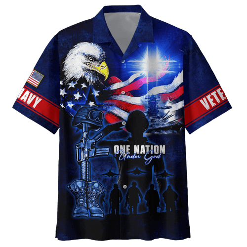 Eagle US Navy 3D All Over Printed Unisex Hawaii Shirts MH28072202 - NA