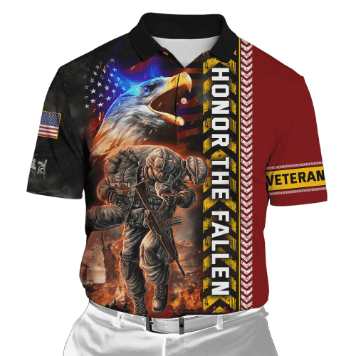 Honor The Fallen - U.S Veteran Unisex Polo Shirts MH05082201 - VET