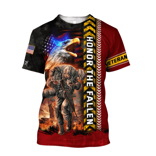 Honor The Fallen - U.S Veteran Unisex T-Shirts MH05082201 - VET
