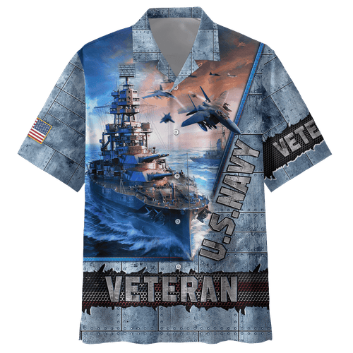 Eagle Us Navy 3D All Over Printed Unisex Hawaiian Shirts