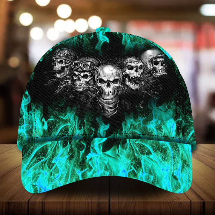 Premium Skull Halloween Clothes Ultra Soft and Cool Cyan DNH160886MH