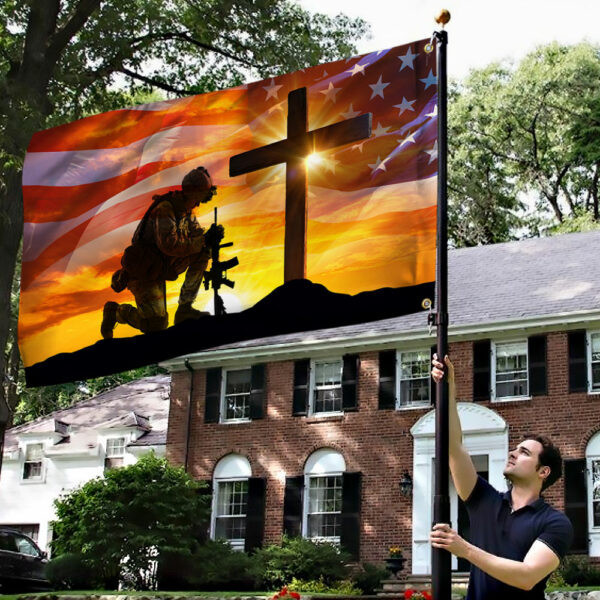 Memorial Day Veteran Grommet Flag US Military PVC260519