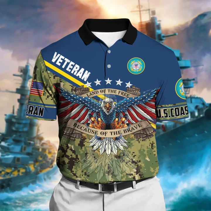 Premium US Coast Guard Polo Shirt PVC04030104