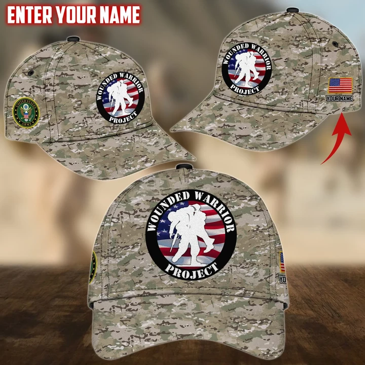Custom Name Wounded Warrior Project US Army Cap TVN12010101