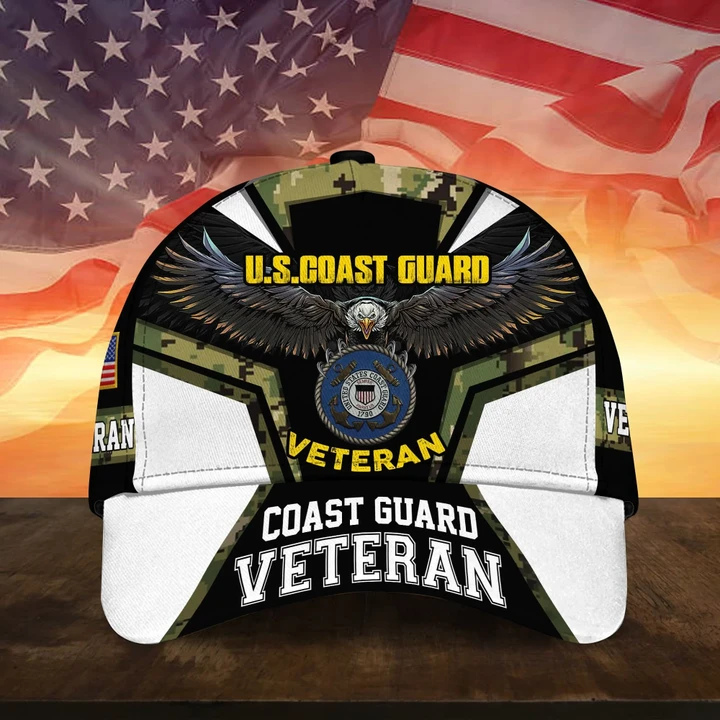 Unique US Military US Coast Guard Veteran Cap TVN21010205