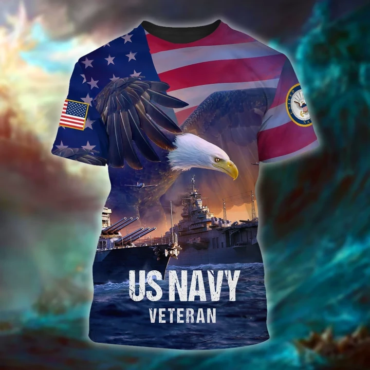 Premium US Military US Navy Veteran T-Shirt PVC22030105