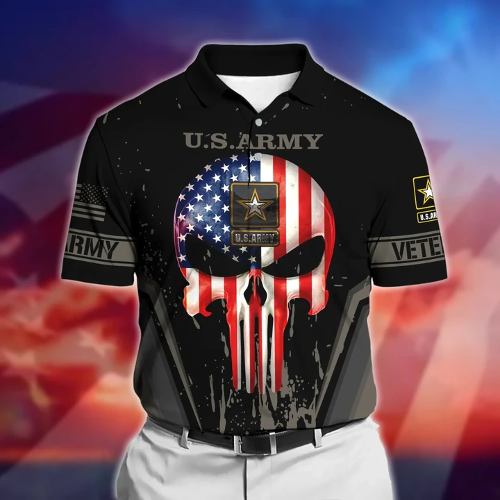 Premium US Army Veteran Polo Shirt PVC22030201