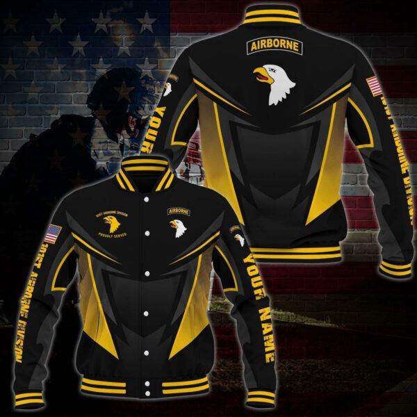 101st Airborne Division Veteran Military Jacket Baseball Jacket Custom Shirt, Gifts For Veteran