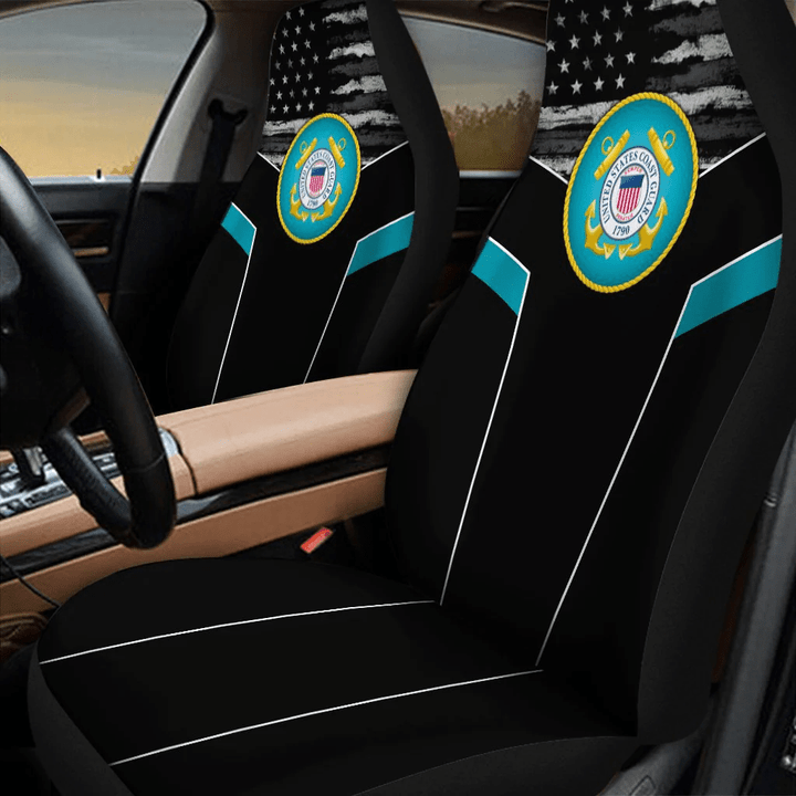 US Coast Guard 3D design print car seat covers