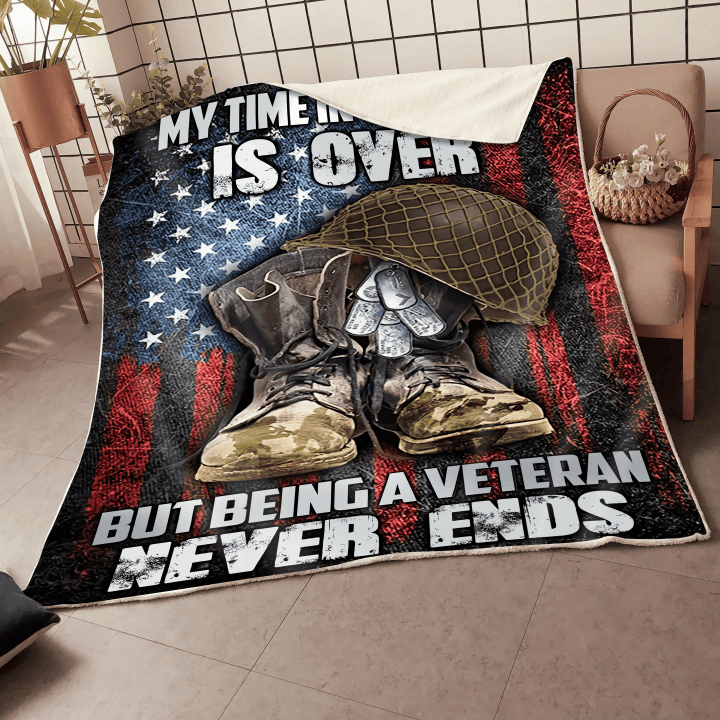 Veteran 3D All Over Printed Blanket
