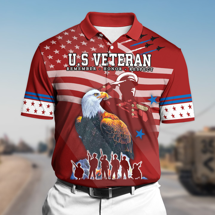 Premium Personalized Veteran Polo Shirt All Over Printed DT2303194