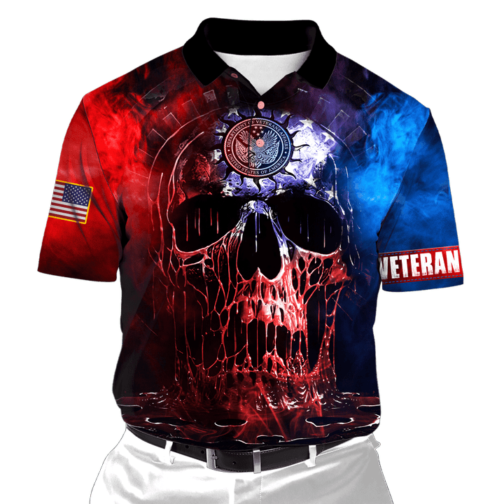 US Veteran - Skull Unisex Polo Shirts MON04102201-VET
