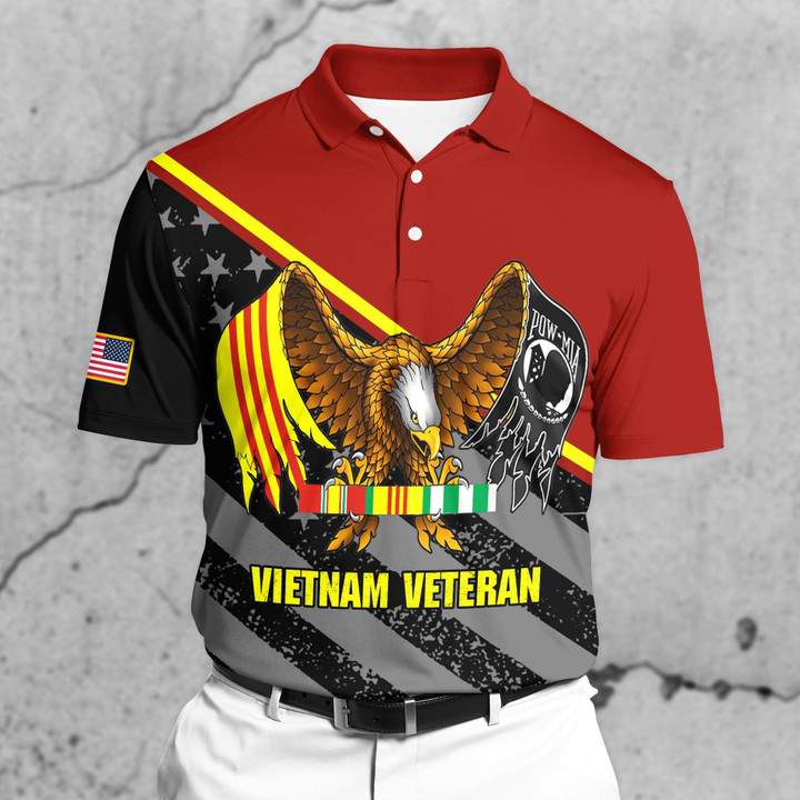 Vietnam Veteran Polo All Over Printed SVBD129