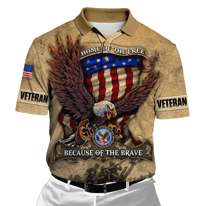 US Veteran - Home Of The Free Because Of The Brave Unisex Polo Shirts TT01112201-VET