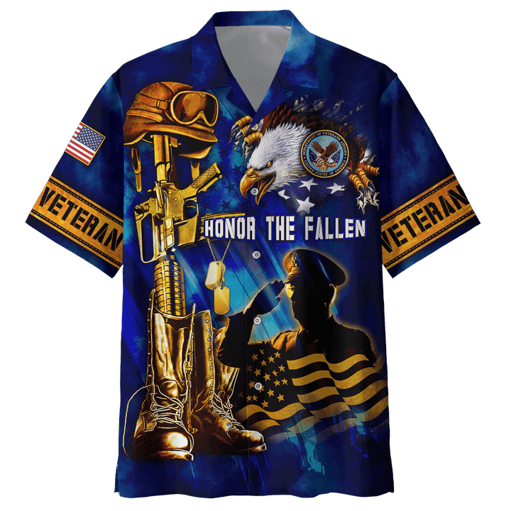 US Veteran - Honor The Fallen 3D All Over Printed Hawaiian Shirt MH19082201 - VET