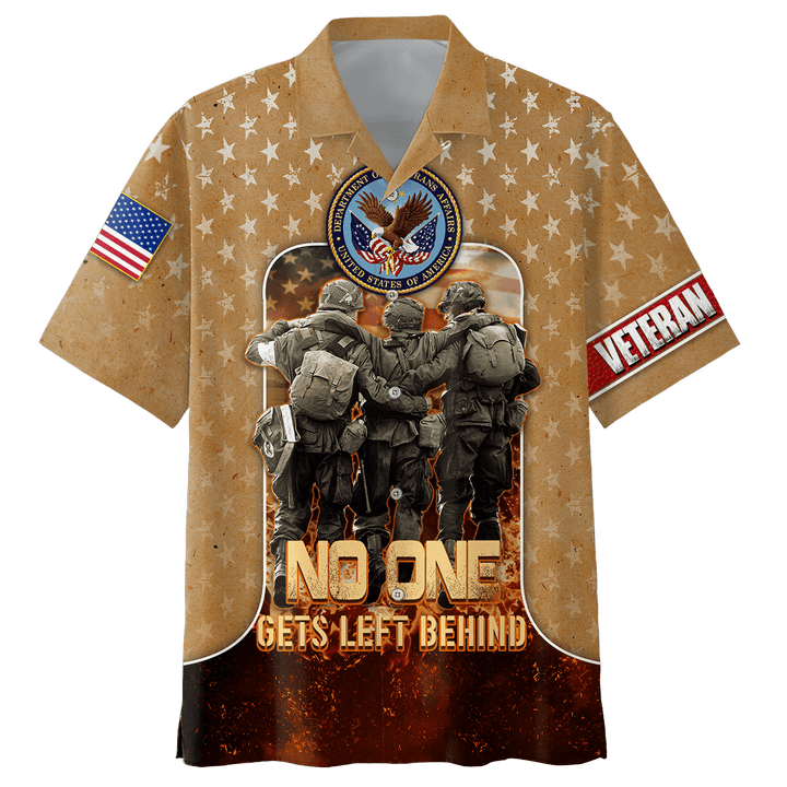 US Veteran - No One Gets Left Behind Unisex Hawaii Shirts TT281001-VET