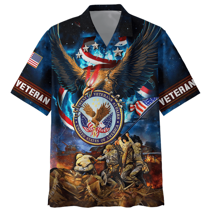 US Veteran - Eagle Honor The Fallen 3D All Over Printed Unisex Hawaii Shirts MH10082202 - VET