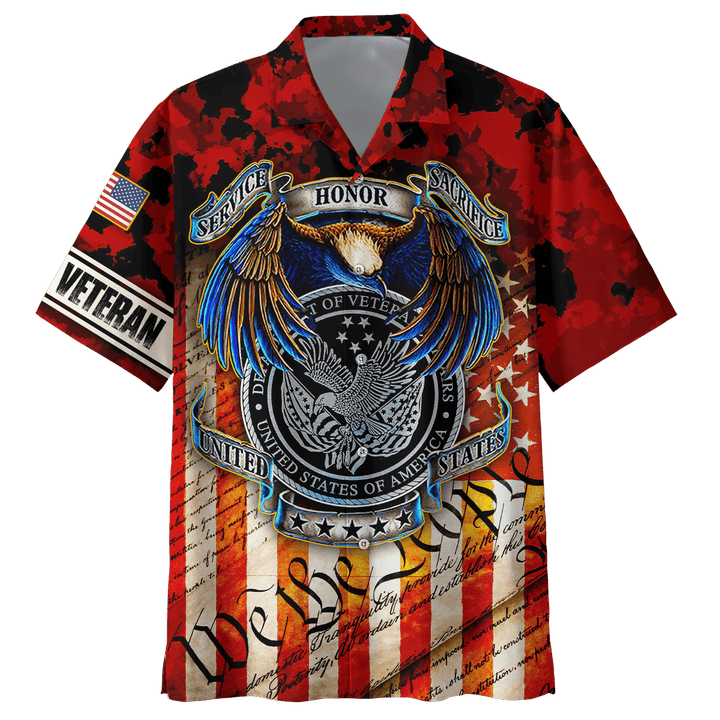 US Veteran - Service, Honor, Sacrifice For United States Unisex Hawaii Shirts MH07102201 - VET