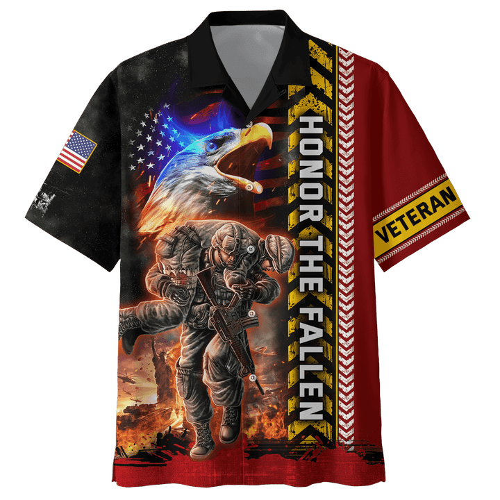 Honor The Fallen - U.S Veteran Unisex Hawaiian Shirt MH05082201 - VET