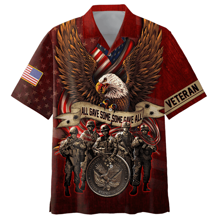 US Veteran - All Gave Some Some Gave All Unisex Hawaii Shirts MON16082201-VET