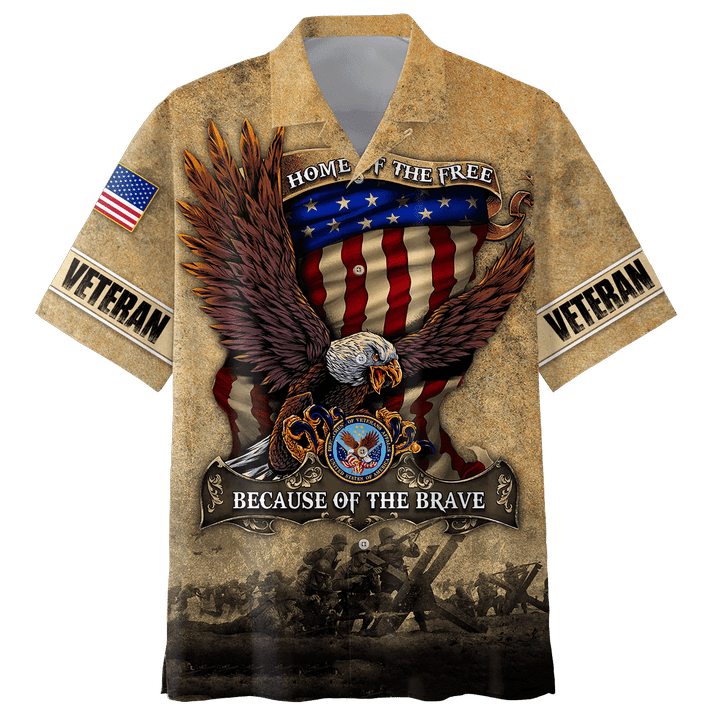 US Veteran - Home Of The Free Because Of The Brave Unisex Hawaii Shirts TT01112201-VET