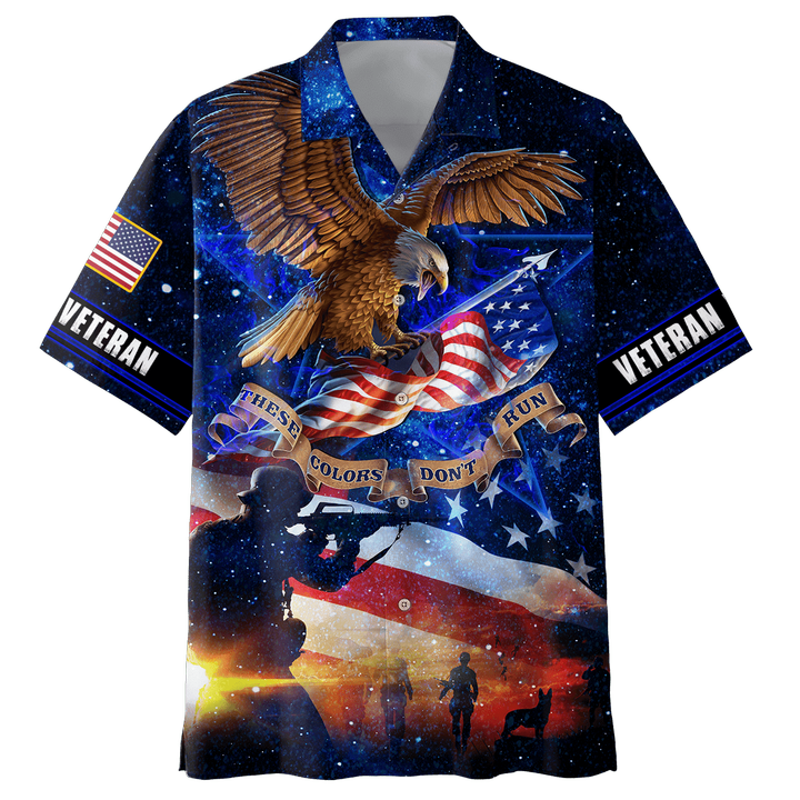 US Veteran - These Color Don't Run Unisex Hawaii Shirts MON12102201-VET