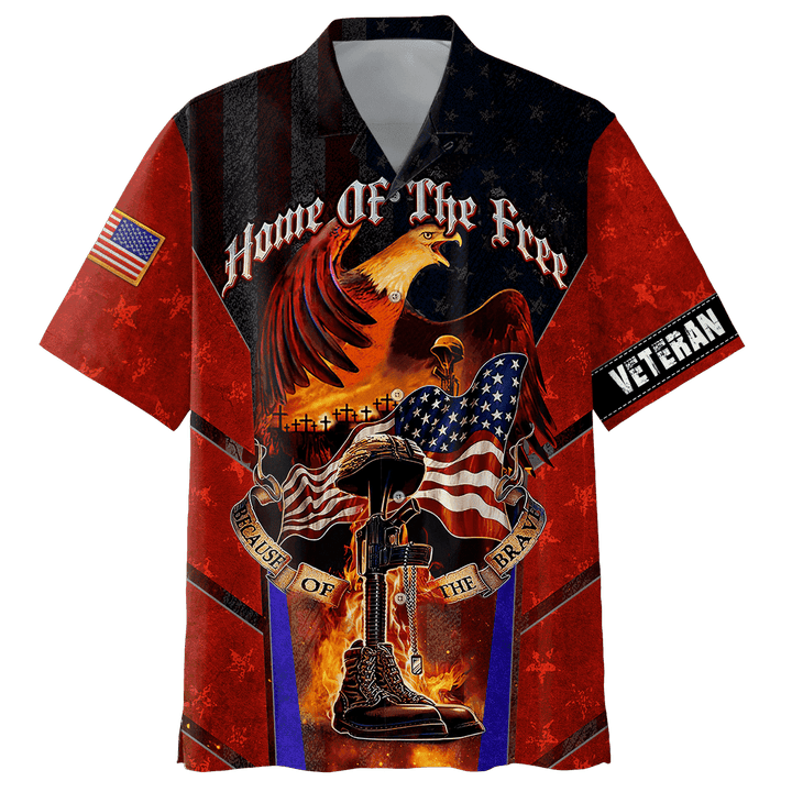US Veteran - Home Of The Free Because Of The Brave Hawaii Shirt MON28102202-VET