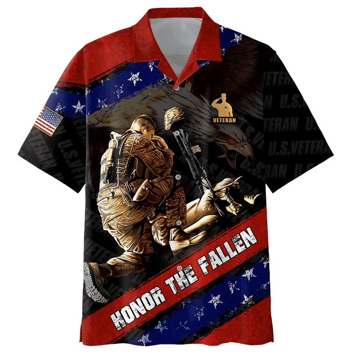US Veteran - Honor The Fallen 3D Unisex Hawaii Shirts MON21102201-VET