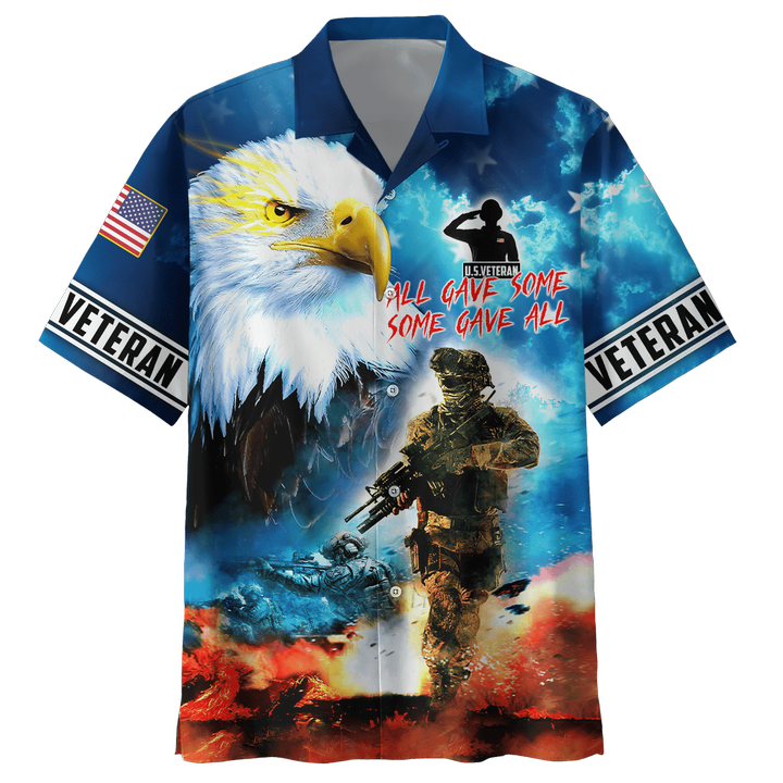 All Gave Some Some Gave All - Eagle U.S Veteran Hawaiian Shirt MH09082202 - VET