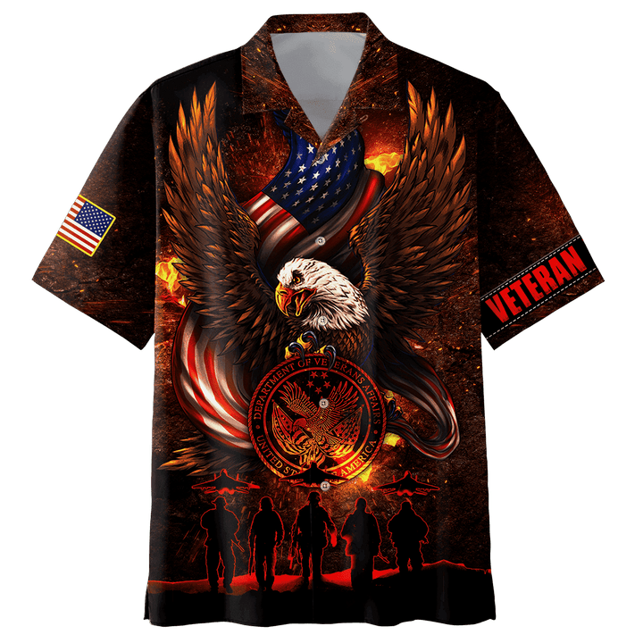 US Veteran - Eagle & The Solider Unisex Hawaii Shirts MON24102202-VET
