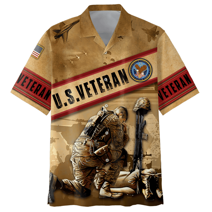 US Veteran - Honor The Fallen 3D All Over Printed Unisex Hawaii Shirts TT100801-VET