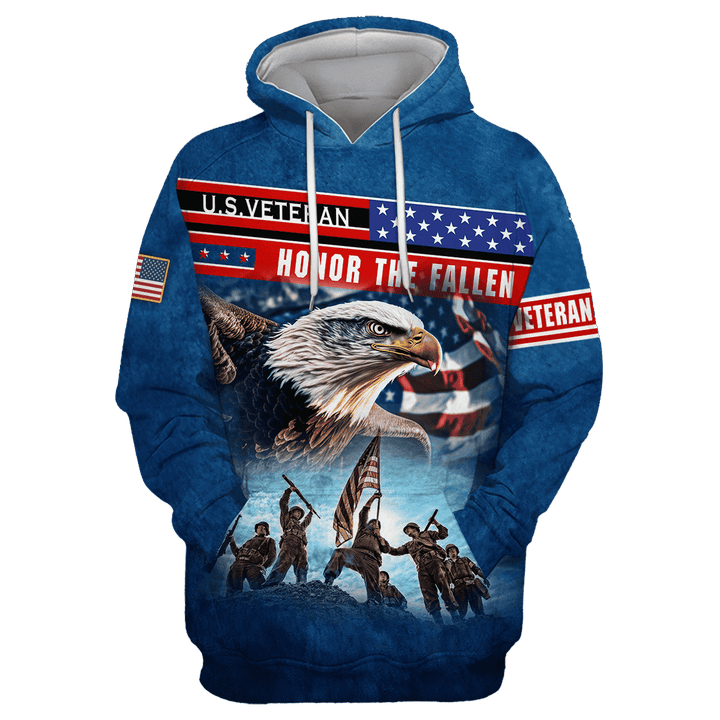 Memorial Day - Honor The Fallen - Hoodie With Pocket