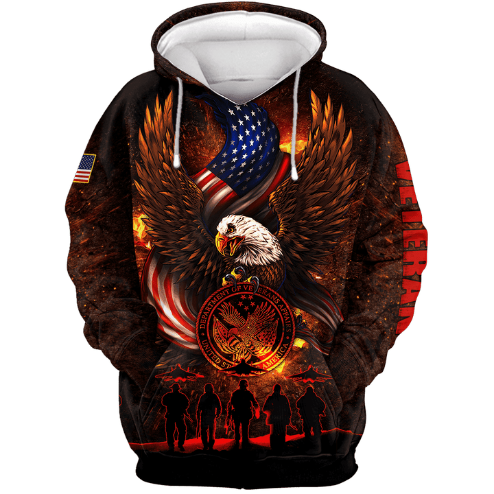 US Veteran - Eagle & The Solider Unisex Hoodie MON24102202-VET