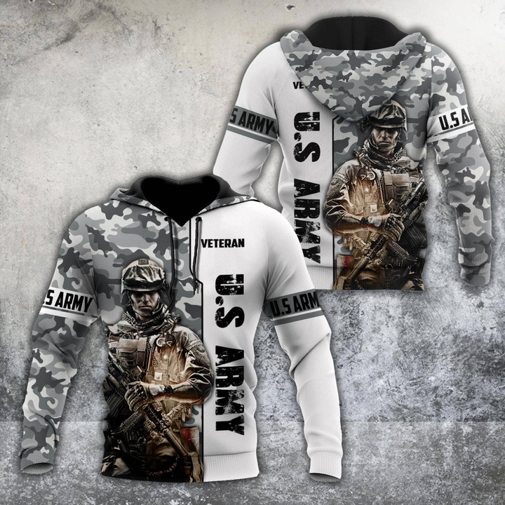 US Army Veteran 3D All Over Printed Hoodie HHT24052104