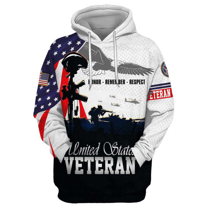 US Veteran - Honor - Remember - Respect - Hoodie