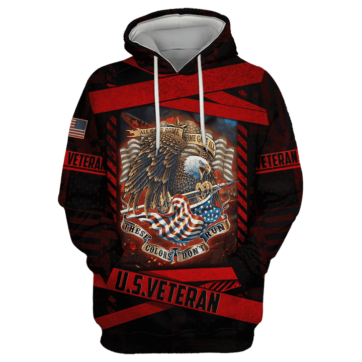 ALL GAVE SOME SOME GAVE ALL - US VETERAN HOODIE WITH POCKET