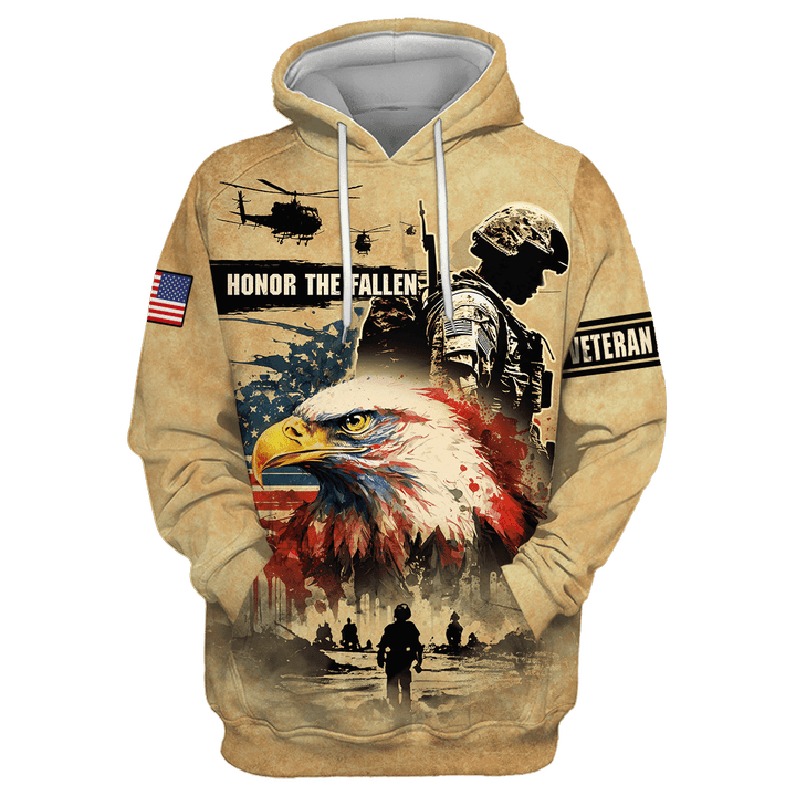 US Veteran - Honor The Fallen - Hoodie