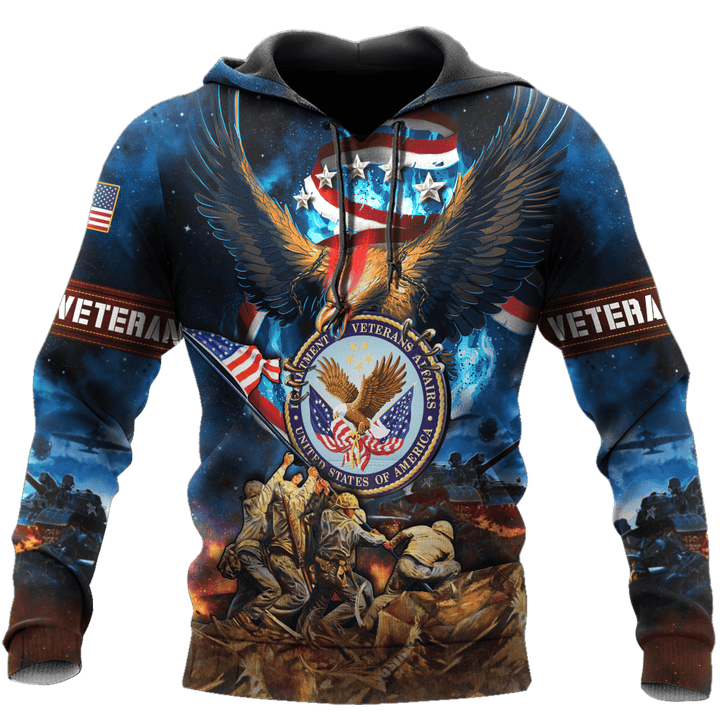 US Veteran - Raising The Flag On Iwo Jima Unisex Hoodie MH12092202 - VET