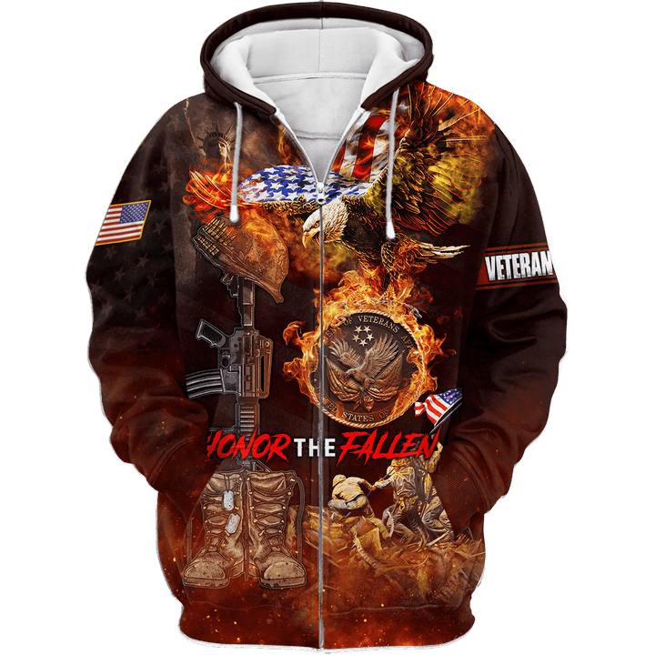US Veteran - Honor The Fallen 3D All Over Printed Unisex Shirts MON18082201-VET