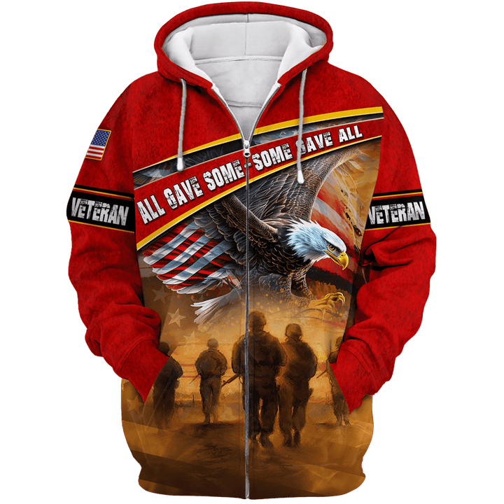 Memorial Day - All Gave Some Some Gave All - Zip Hoodie