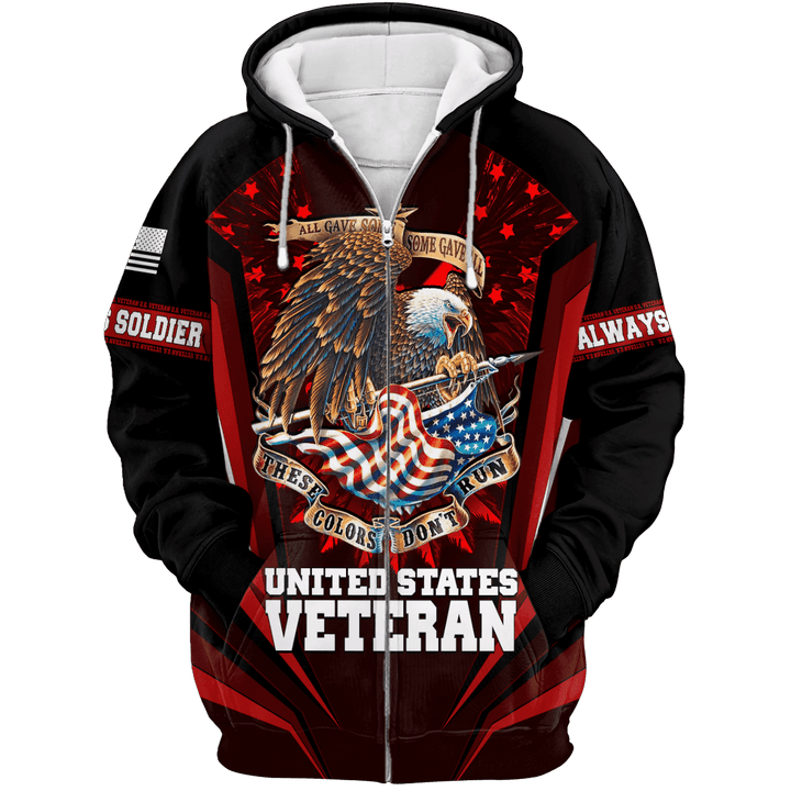 US Veteran - All Gave Some Some Gave All Unisex Zip Hoodie MH11102202 - VET