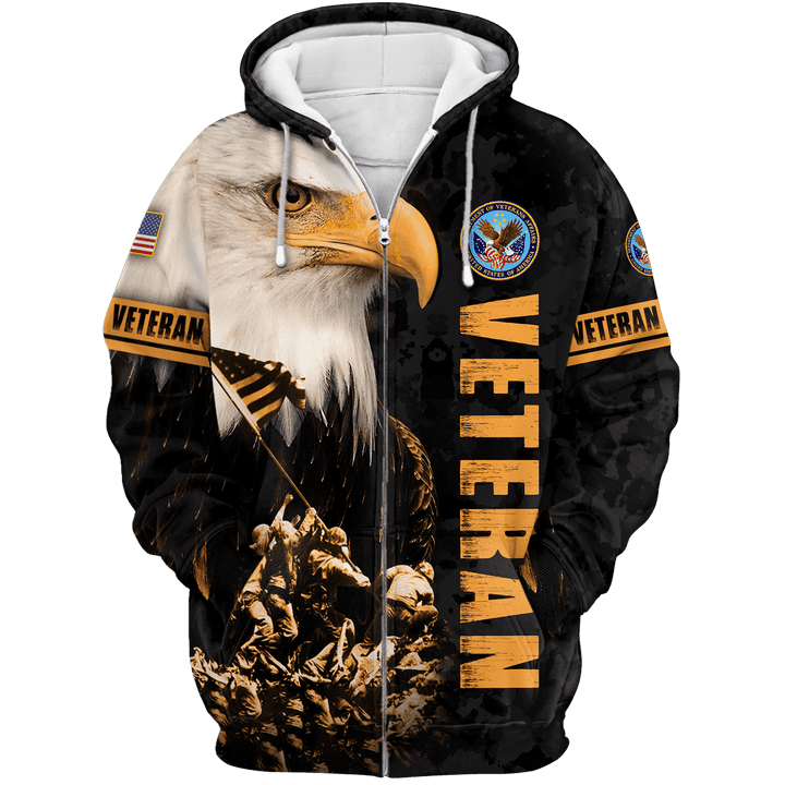 US Veteran - American Big Eagle Unisex Zip Hoodie MH04102202 - VET