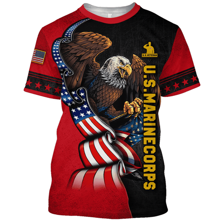 ALL GAVE SOME SOME GAVE ALL - US MARINE CORPS T-SHIRT WITH POCKET